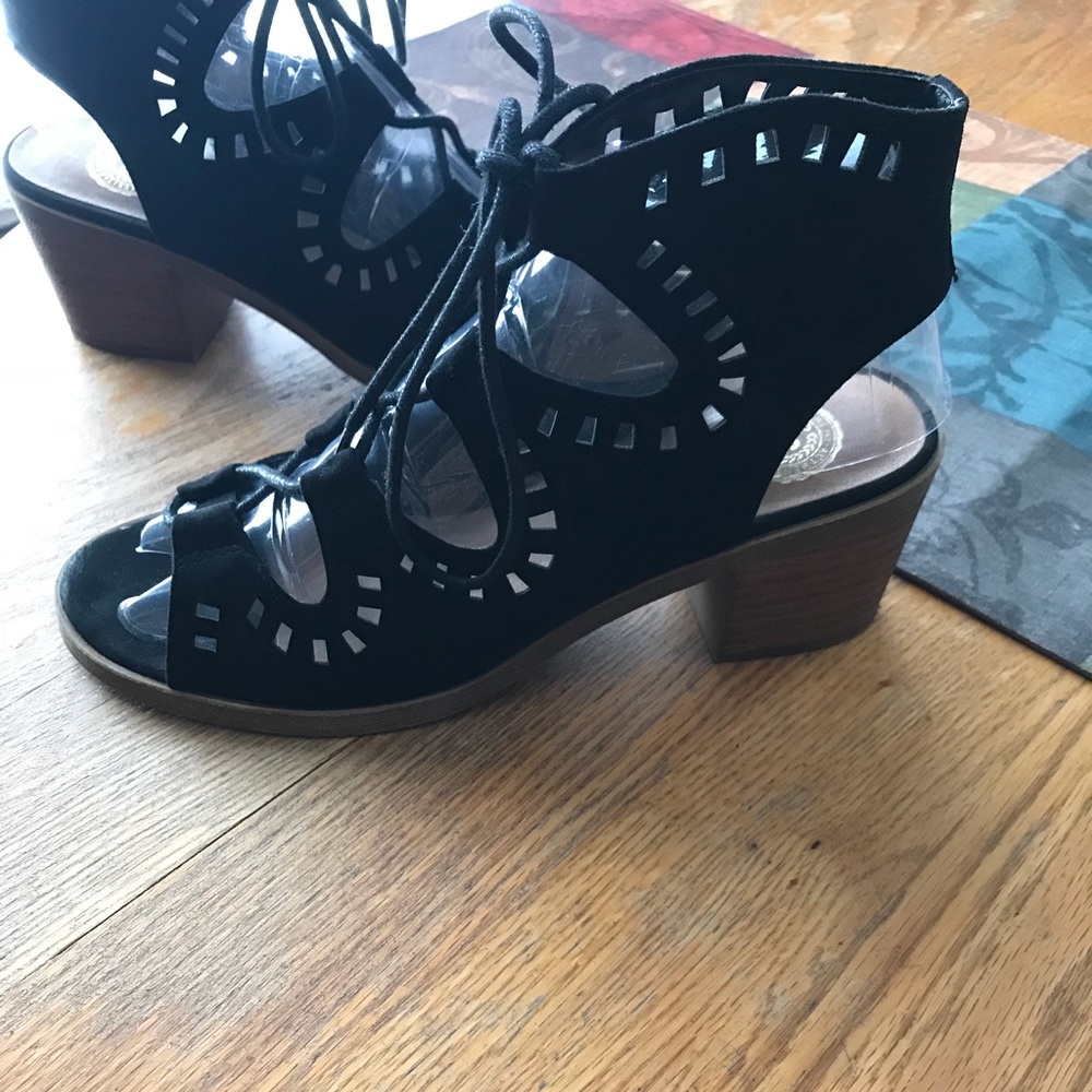 Lace up Block heels